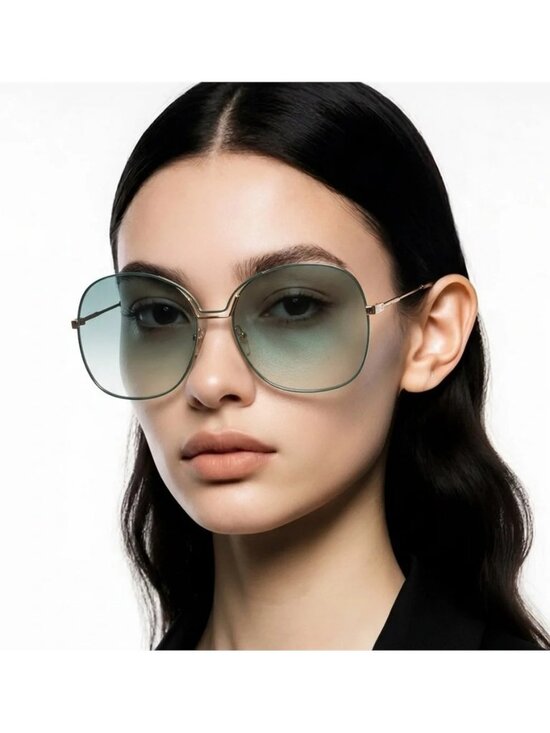 New Authentic Givenchy GV7144/S PEF/EZ Sunglasses – Green/Gold Gradient main image 5